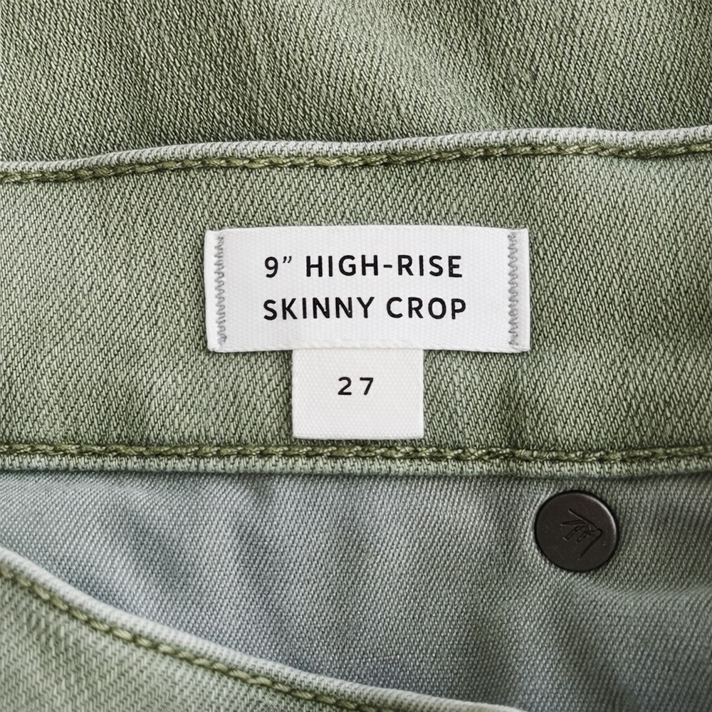 Madewell Olive High Rise Skinny Jeans Button Fly TENCEL Denim 27/26 - Picture 5 of 5